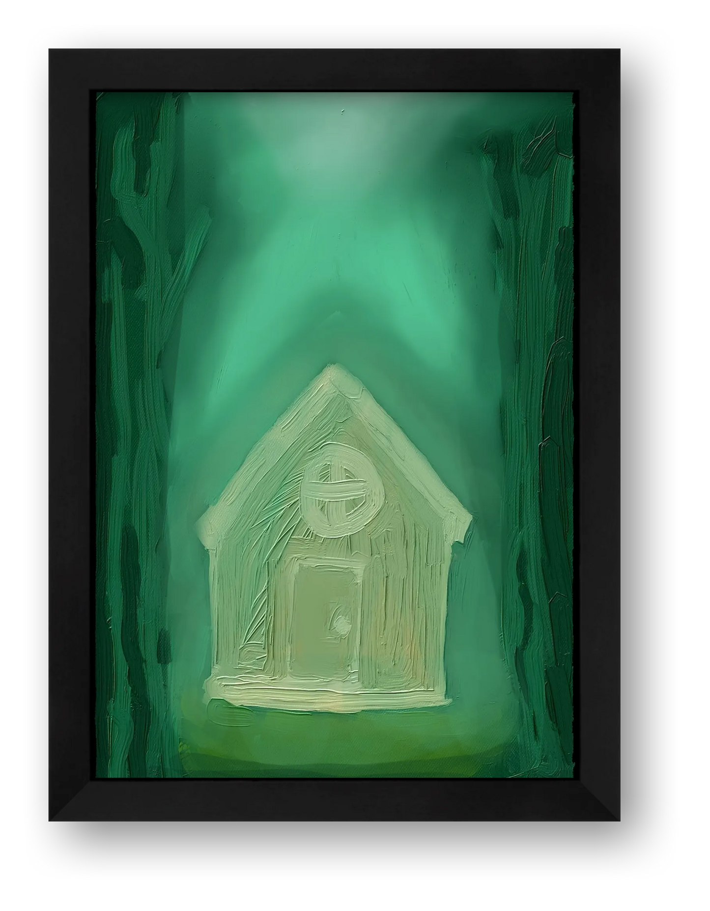The Glowing House — framed